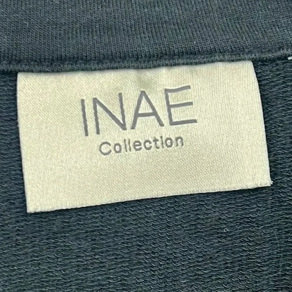 INAE Collection Jacket Knit Material, Statement Buttons, Lagenlook, Black Medium - Picture 5 of 6